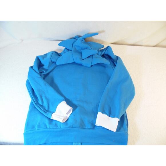 Sonic‎ Hoodie Kids Size Large Blue Fleece Material Embroidery Eyes Costume - Picture 4 of 9
